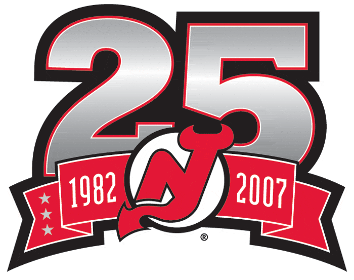 New Jersey Devils 2007 Anniversary Logo iron on transfers for clothing